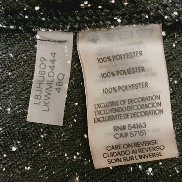 KARL LAGERFELD PARIS Tweed pearl and floral necklace details sweater - Picture 10 of 10